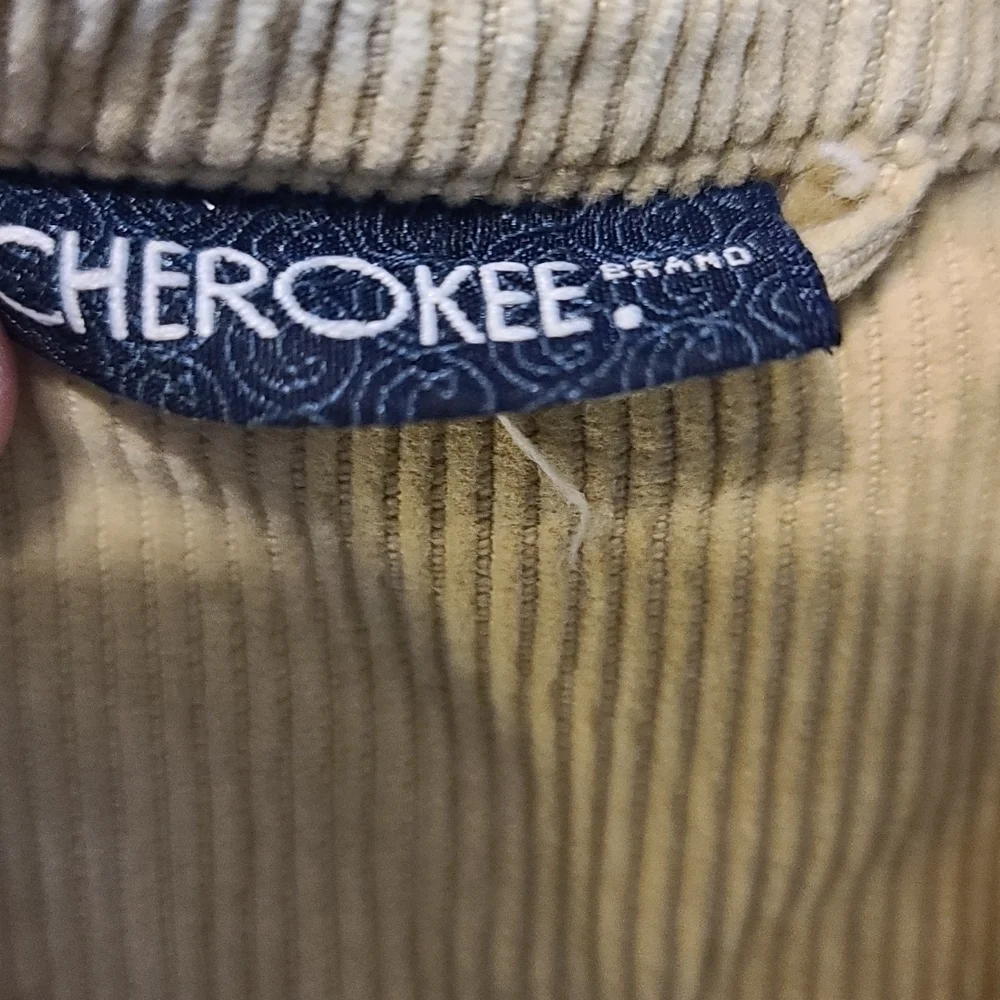Cherokee Corduroy Jacket Golden Tan Zip Up Hook&Loop  Pockets/Cuffs Boys Sz 12mo